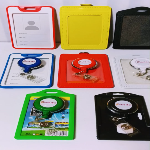 Gantungan Yoyo Id Card Putar Stainless Batik Air + Tempat/Holder Id Card