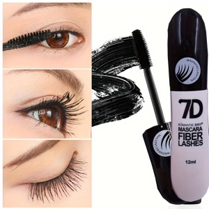 7D Fiber Lash Set Waterproof Sweatproof Stainproof Slimming Base Mascara Suitable for All Skin Types Long-Lasting Mascara