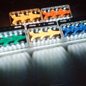 ไฟราวข้าง 24V LED 1ชิ้น ไฟข้างรถพร้อมไฟส่องพื้น ไฟเลี้ยววิ่ง ไฟสัญญาณรถบรรทุก รถพ่วง และทั่วไป (Azar)