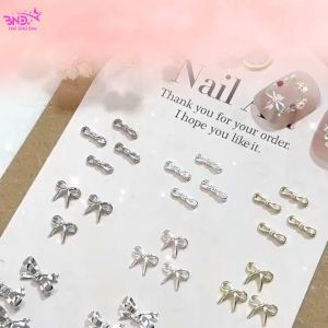 Set charm mix trang trí móng - Phụ kiện gắn móng hình nơ bướm làm nail hot trend Nailbnd