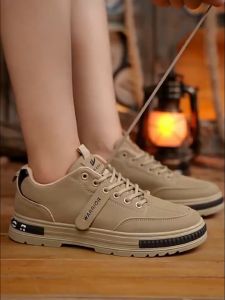 รองเท้าผู้ชายฤดูใบไม้ผลิใหม่ คุ้มครองแรงงาน ทนต่อการสึกหรอ รองเท้าทำงานในสถานที่ก่อสร้าง