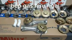 [HCM]Bộ điếu bếp gas đầu đốt bằng nhôm Sử dụng cho dòng bếp kính inox phổ thông tặng 2 baz