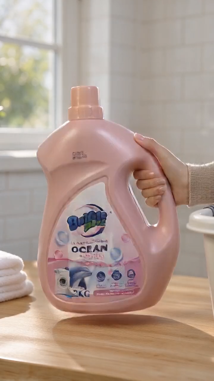 laundry detergent bio enzyme stain remover baby safe anti-kulob low foam no phosphate Bubble Dazz Ocean 1L 2L long lasting perfume concentrated all fabric liquid