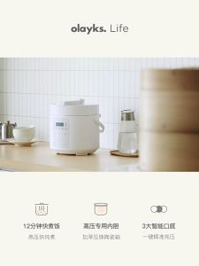 Olayks 2L Electric Smart Pressure Cooker Dual Pot Rice Cooker 2Pots 2L Periuk Nasi Soup Cooker Porridge Cooker 迷你双胆压力锅 气压锅 电饭锅饭煲