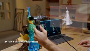 🔥🔥CHRIS Upgrade Creality 3D Scanner CR-Scan Ferret Pro for 3D Printing Upgrade Handheld Scanner with Wireless Scanning Anti-Shake Tracking Fast Full-Color Scan 0.1mm Accuracy for iOS/Android Phone PC Win 10/11