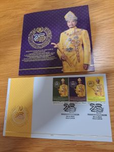 2023 FDC First Day Cover 25 Jubli Preak Sambutan 25 Tahun Pemerintahan Sultan Mizan Zainal Abidin Stamp Collection Collectible