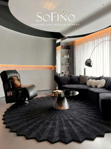 SoFINO | Vintage Luxury Black Pink Round Chair