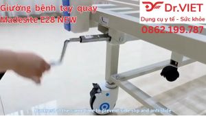 Giường bệnh tay quay ĐA CHỨC NĂNG MAIDESITE E28 (NEW) - Hỗ trợ người già người bệnh người đi lại khó khăn sử dụng thuận tiện dễ dàng