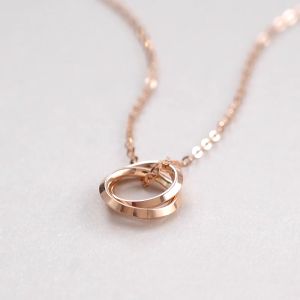 Chow Sang Sang 周生生 Minty Collection 18K Rose Gold Necklace 91873U - Lazada