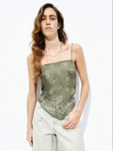 MO&Co. | Paisley Printed Silk Blend Vest
