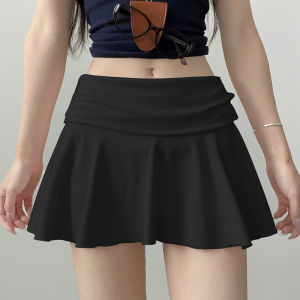 LANMENGYA | Sporty Pleated Short Tennis Skirt Slim Fitting Anti Peeping