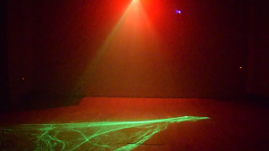 COD JINWEIGE Lampu Disco led putar full warna sensor suara musik laser pesta USB RGB 8W 240V