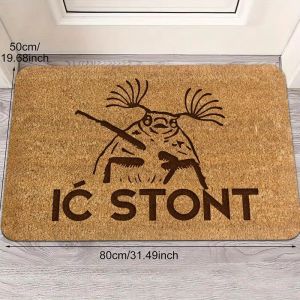 VIKAMA Cartoon Welcome Doormat Washable and Non-Slip Indoor Area Rug for Kitchen and Bathroom Home Decor