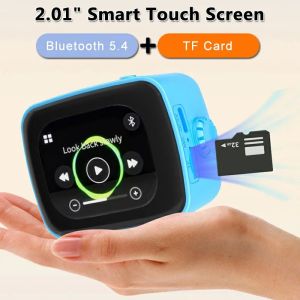 Smart Bluetooth Speaker 2.01" Touch Screen TV Design Surround Sound Music Alarm Clock Music Player Support TF Card Calendar