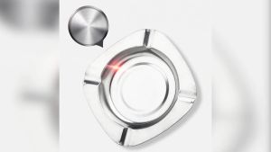 Asbak Stainless/Asbak Murah kotak/bulat 10cm UNTUK MOBIL DAN DI RUMAH