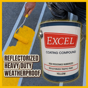 Excel Traffic & Road Marking Paint Reflectorized Rubberized High Visibility High Resistance