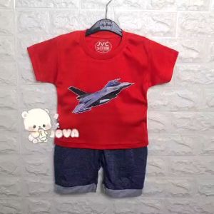 JOVA BAJU BAYI LAKI-LAKI & ANAK COWO LUCU SETELAN 6 BULAN-3 TAHUN TRENDY KEKINIAN HELICOPTER