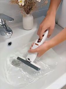 ไม้ถูพื้นมินิ ไม้ถูพื้นขนาดเล็ก ไม้ม็อบ ฟองน้ํา แบบบีบ ระบบหัวฉีด ไม่ต้องบิดน้ พกพาง่าย ดูดซับน้ําได้ดี