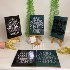 HIASAN DINDING MOTIVASI QUOTES DEKOR PAJANGAN POSTER KAYU DEKORASI KAMAR RUMAH