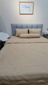 💎MÃ MÀU MỚI💎 Bộ Chăn Ga Gối Cotton Lụa Khách Sạn Sọc Vân Nổi 3F Cao Cấp Sang Trọng Mát Mềm Mịn _ Nemtot Bedding HCM