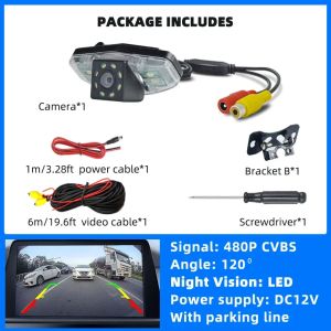 Rear View Backup Camera Reverse License Plate Light CVBS Parking Safety HD. for Honda Pilot Accord Civic EK FD Odyssey Acura TSX