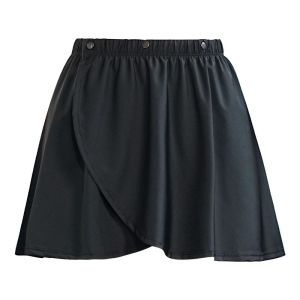 High Waist One Piece Yoga Fitness Sports Shorts Womens Skirt Running Exercise Belly Curtain PU Material Short Skirt