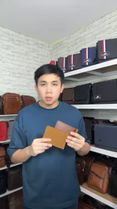 กระเป๋าสตางค์หนังวัวแท้ 100% Money Clip มันนี่คลิป กระเป๋าใส่บัตร หนีบแบงค์ ผลิตจากไทย