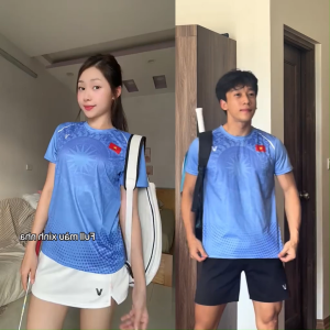 Áo Cầu Lông Quần Cầu Lông Bộ Cầu Lông Nam Nữ Chuyên Nghiệp Vải Thoáng Khí A935 - V Badwear