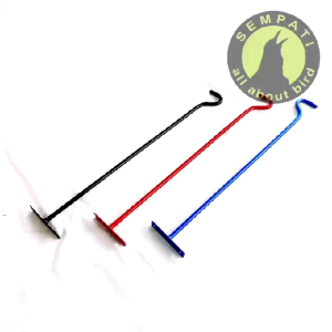 SEMPATI GROSIR Gantungan Besi Tempel Dinding Serbaguna Isi 10 Pcs Hanger Tempel Cantolan Sangkar Kandang Burung Murai Lovebird Pleci Gantungan Pot Tanaman Bunga Baju Jemuran