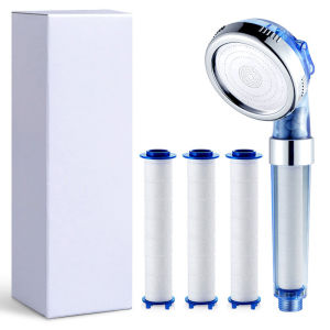 Modern Home Shower Head Spray Nozzle Bathing Lotus Head Shower Bath Single Head Shower Head Set Universal Plastic Material