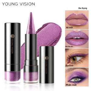 Son Môi Hiệu Ứng Kép YOUNG VISION 6 Màu Matte Pearl Shimmer Chống Thấm Nước Không Chuyển Màu Dễ Dàng Thoa Mỹ Phẩm Môi 35g
