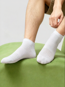 Baisina | Thin Plain-colored Massaging Mesh Summer Mens Socks