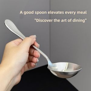 OUSKA | High-quality Food-grade Stainless Steel Serving Spoon Long Handle