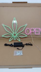 60x34cm ป้ายไฟ OPEN กับ ผ้าไฟ เป็นไฟฟ้า สีสวย สำหรับ อาคริลิค และ อาคลีลิคใส ราคาที่สุด