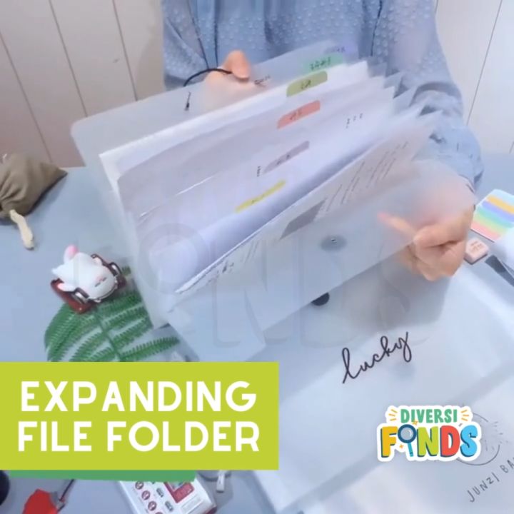 Expanding File Folder A4 Size - With Garter - 8 layers and 12 layers