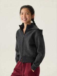 JOLLY BEAN | Air Layer Fleece Hooded Waist-Fitted Jacket