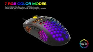 ✅แท้100% OKER G68 RGB BACKLIT MACRO เมาส์ มาโคร 6 ปุ่ม ดีไซน์รังผึ้ง #CC 68