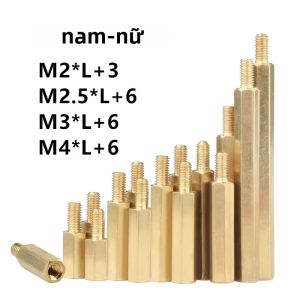 Vít Trụ Đồng Thau Lục Giác M2/M2.5/M3/M4 Đinh Tán Giá Đỡ Bảng Mạch Trụ PCB Đệm Mạch Chủ Ốc Vít Gia Công Kim Loại