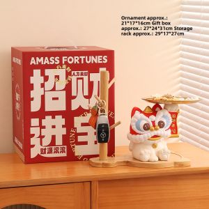 KAQIAO | Lion Dance Decorative Figure Household Ornament