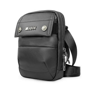 LEASTAT Plain Black Men Sling Bag Man Crossbody Bag Belt Bag Beg Silang Lelaki Beg Tali Pinggang Laki 斜挎包男 腰带包男 LT9886