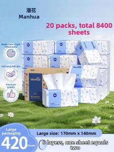Manhua | Khăn Giấy Treo 6 Lớp Dùng Một Lần