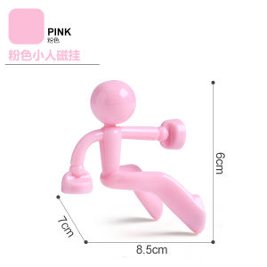 Creative Cartoon Climbing Wall Magnet Key Hook Fridge Magnet No Trace Storage Rack Resin Material Lightweight for Keys