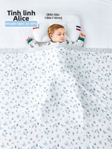 lovemami | Chăn Bambou Cotton Thoáng Khí Cho Bé Dùng Mùa Hè Ở Trường Mầm Non