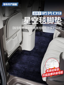 Tengwei D9 Starry Sky Carpet Rear Seat Carpet Velvet Surface Environmentally Friendly Rear Foot Mat Interior Modification Part