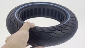10X2.5 Lốp Đặc Không Săm Cho Xe Tay Ga Điện Ninebot Max G30 60/70-6.5 Lốp Tổ Ong Rỗng Chống Cháy Nổ 10 Inch