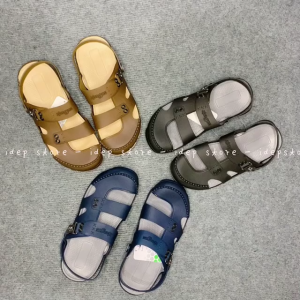 Dép sandal bít mũi nam nữ lỗ thoáng khí chất nhựa EVA siêu nhẹ êm chân đi biển mùa hè GL020