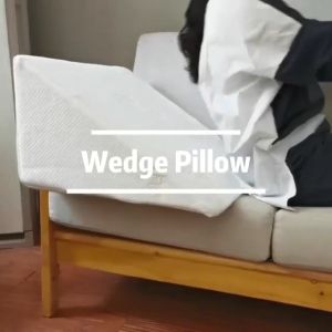 Large wedge bed pillow 50x30x60 cm elevated support cushion sofa cushion raised support cushion removable pillowcase