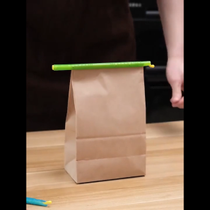 Reusable Food Bag Sealing Clip Stick Snack Sealer Rod Fresh Keeping Closure Clip for Chips Candy Bread Plastic Bags