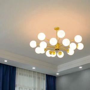 【DARA】 Nordic minimalist design chandelier tri color ceiling light for living room dining bar lamp