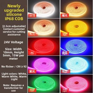 RUILUO | Low Voltage 24V Waterproof Underwater LED Light Strip for Fish Tank